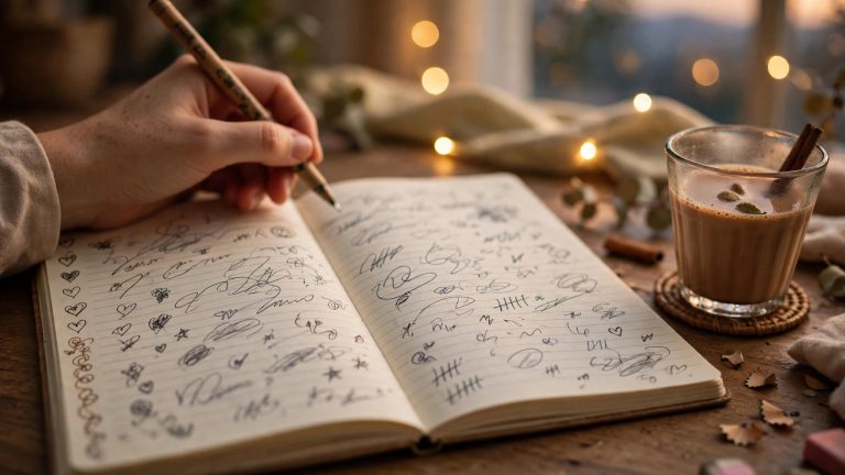 How to calculate love percentage on paper with a pen and a notebook